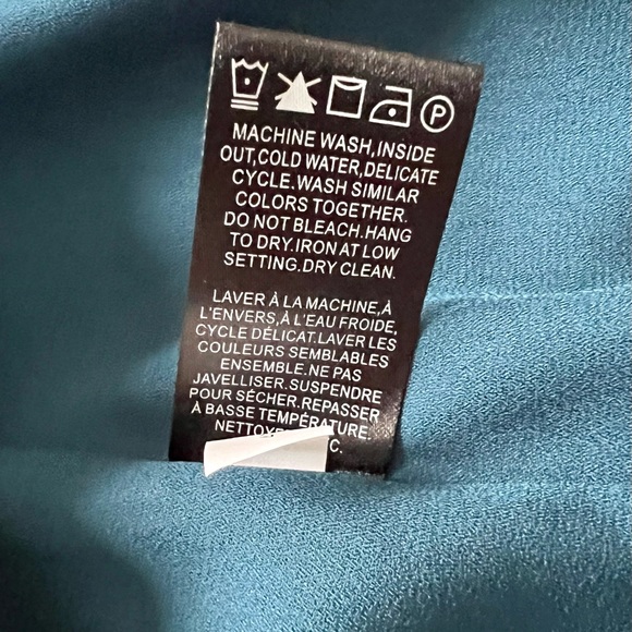 RW&Co. Ruffled Chiffon Dress in Teal - Picture 8 of 11